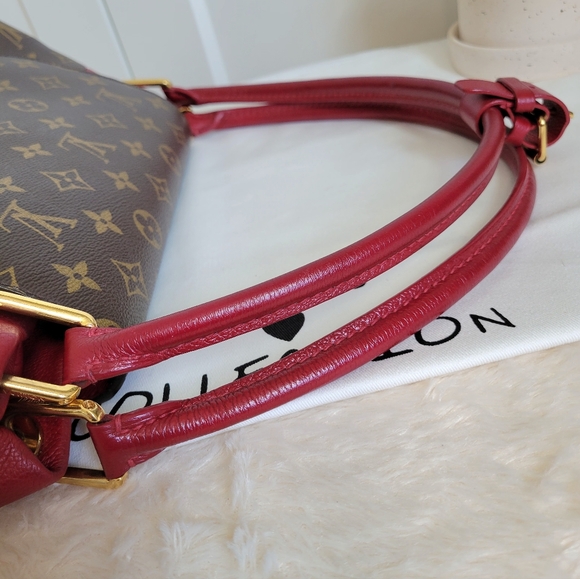 💕Beautiful DISCONTINUED Tote Bag LOUIS VUITTON Olympe MM Monogram MAGENTA - Picture 6 of 16
